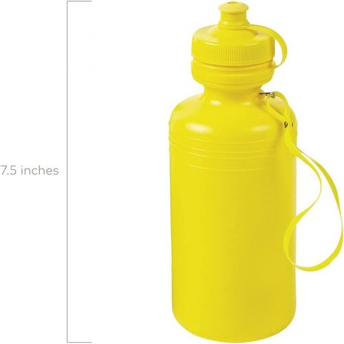  Fun Express Neon Sport Water Bottles (1 Dozen) Party Supplies, Drinkware, Incentives