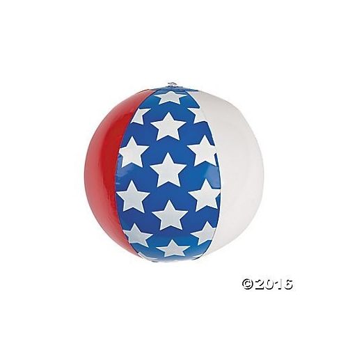  Fun Express 6 Eleven Inch American Flag Beach BallsPoolWaterBeach Toys