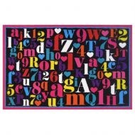 Generic Alphabet Area Rug (4 ft. 8 in. L x 3 ft. 2 in. W (5 lbs.))