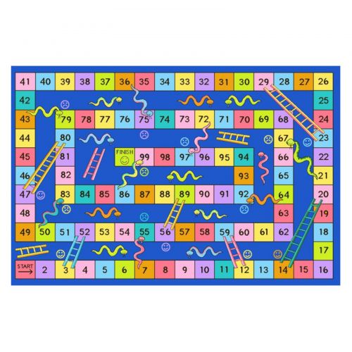 제네릭 Generic Fun Rugs Snakes and Ladders Kids Rugs