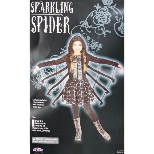 Fun World Girls Many Arms Spider Costume