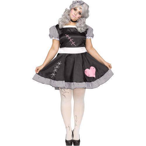  할로윈 용품Fun World Womens Broken Doll Plus Size Costume