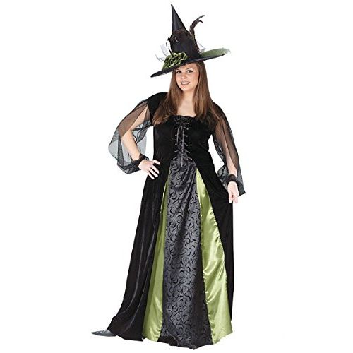  할로윈 용품FunWorld Womens Plus Goth Maiden Witch Costume