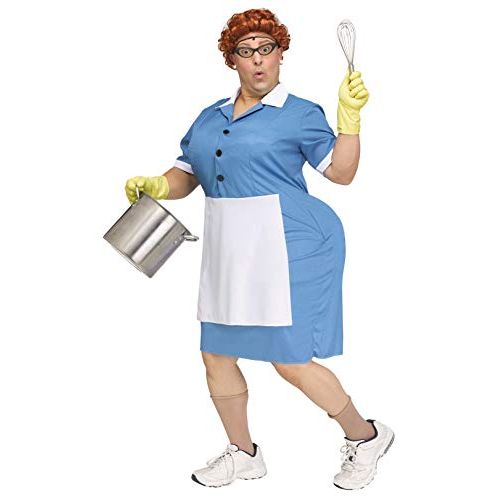  할로윈 용품Fun World Cafeteria Lady Adult Costume