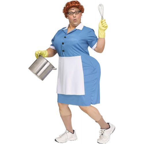  할로윈 용품Fun World Cafeteria Lady Adult Costume