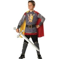 Fun World in Character Costumes, LLC Boys 2-7 Loyal Knight Tunic Set, Silver/Burgundy, 4