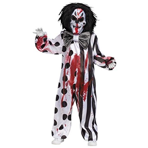  할로윈 용품Fun World Child Bleeding Killer Clown Costume