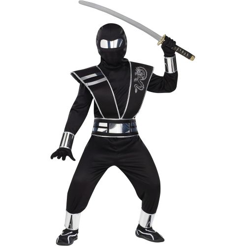  할로윈 용품Fun World Child Silver Mirror Ninja Costume Medium