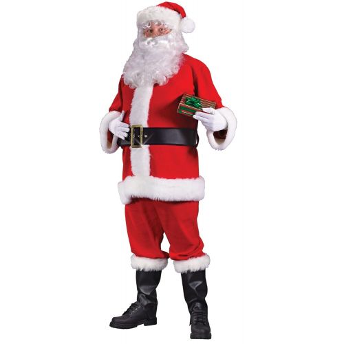  Fun World Costumes Mens Plus Sized Flannel Santa Suit