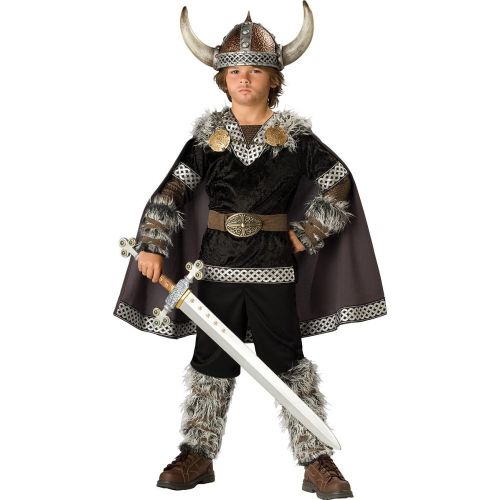  Fun World InCharacter Costumes Boys 2-7 Viking Warrior Costume, BlackSilver, 6