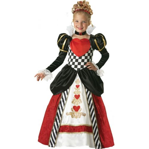  Fun World InCharacter Costumes Girls Queen of Hearts Costume BlackRed, 10