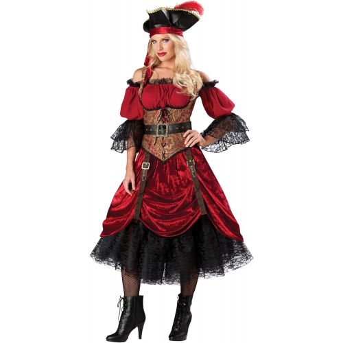  Fun World InCharacter Costumes, LLC Womens Swashbucklin Scarlet Costume