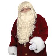 Fun World Super Deluxe Santa Claus Wig and Beard Set Costume Accessory