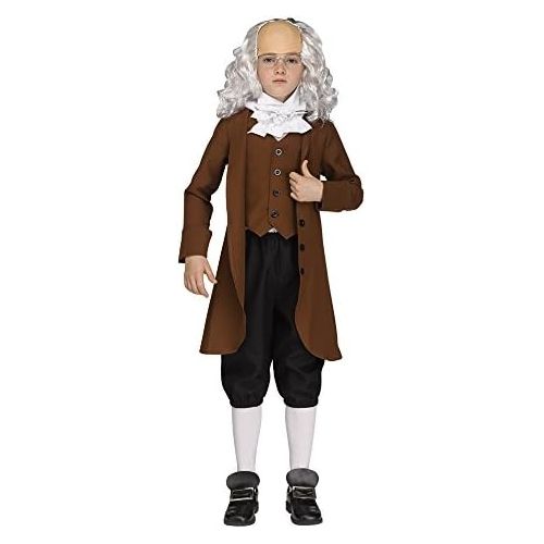 Fun World Boys Ben Franklin American President Costume