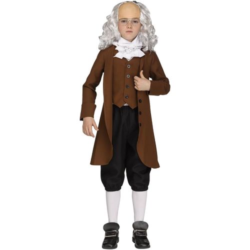  Fun World Boys Ben Franklin American President Costume