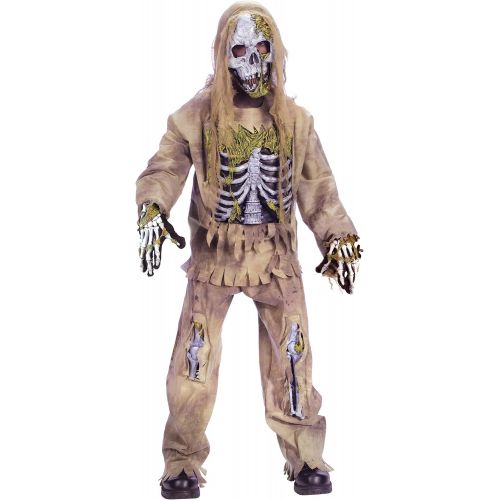  Fun World - Skeleton Zombie Child Costume