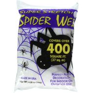 Fun World Costumes Webb Super Stretch&Trade Spider Web, 400 feet, White/MultiColor/Square