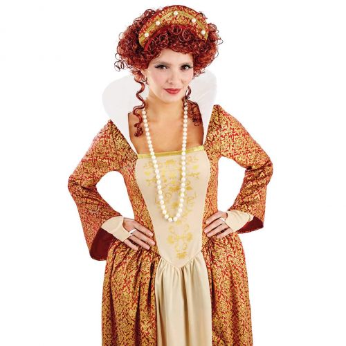  Fun shack Womens Gold Tudor Costume Adults Historical Queen Dress Princess Gown