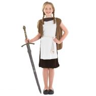 Fun shack Girls Viking Costume Childrens Historical Norse Warrior Medieval Outfit