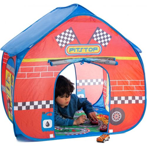  [아마존베스트]Fun2Give Pop-It-Up Pit Stop Tent with Race Mat Playhouse