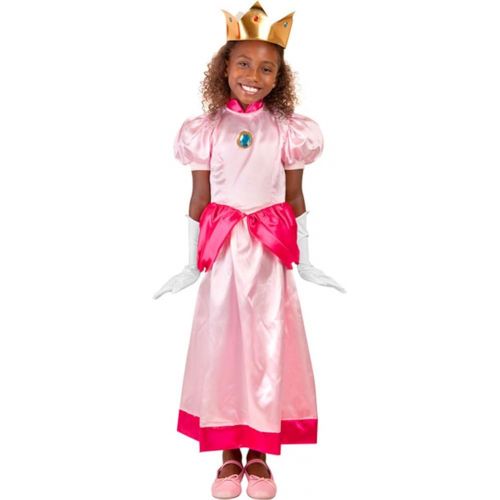  FunFill Childs Video Game Plumber Princess Costume Pink