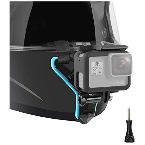  FunMax Helmet Mount Integrated Helmet Belt for Gopro Hero 10/9/8/7/6/5/Session DJI Osmo Action (Blue)