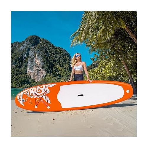  FunWater Inflatable Stand Up Paddle Board,3 Year Warranty,SUP Paddleboards with Full Set of Accessories,Suitable for Surf Fishing Yoga