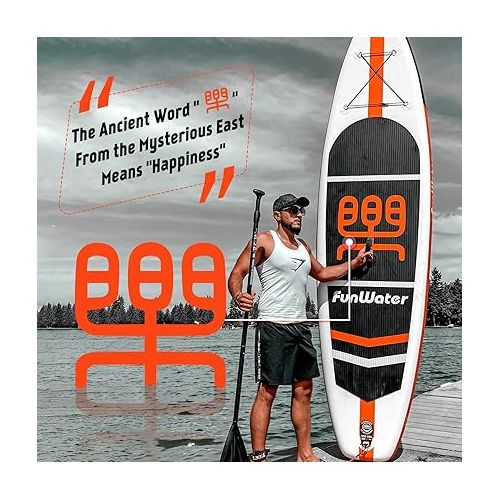  FunWater Stand up Paddle Board 3 Year Warranty Inflatable Paddle Board Family-Friendly with Premium Full Set of ISUP Accessories