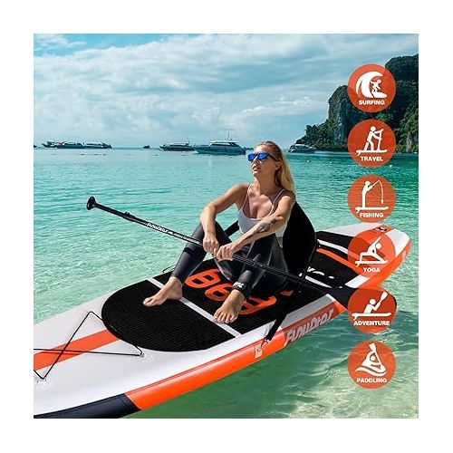  FunWater Stand up Paddle Board 3 Year Warranty Inflatable Paddle Board Family-Friendly with Premium Full Set of ISUP Accessories