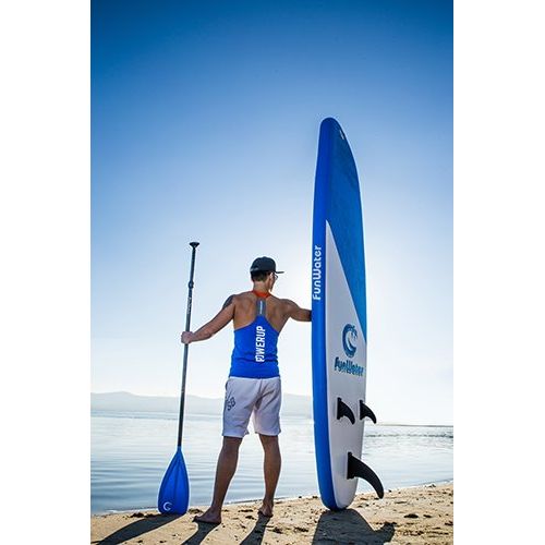  FunWater All Round Paddle Board 11length 33width 6thick Inflatable Sup with Adjustable Paddle,ISUP Travel Backpack ,Leash,High Pressure Pump wgauge and Water Proof Phone Case