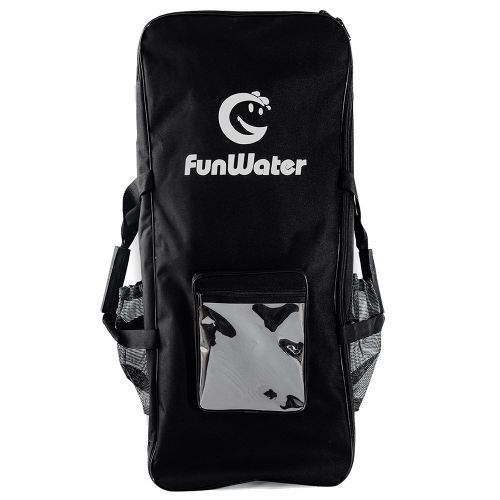  FunWater All Round Paddle Board 11length 33width 6thick Inflatable Sup with Adjustable Paddle,ISUP Travel Backpack ,Leash,High Pressure Pump wgauge and Water Proof Phone Case