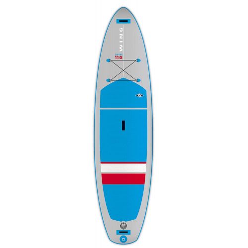  FunWater BIC Sport Wing SUP Air Inflatable Stand Up Package Complete with Paddle Board Blue/Grey/Red, 110