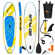 FunWater Goplus Inflatable Stand Up Paddle Board, 6” Thick SUP with Accessory Pack, Adjustable Paddle, Carry Bag, Bottom Fin, Hand Pump, Leash and Repair Kit