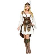 FunWorld Funworld Womens Historic Robin Hood Theme Party Fancy Dress Halloween Costume