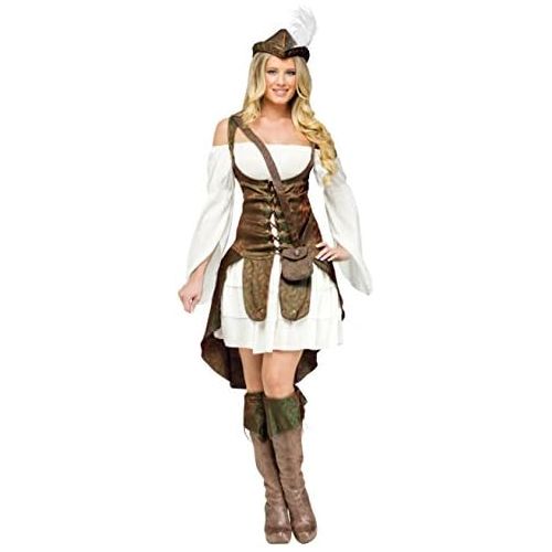  FunWorld Funworld Womens Historic Robin Hood Theme Party Fancy Dress Halloween Costume