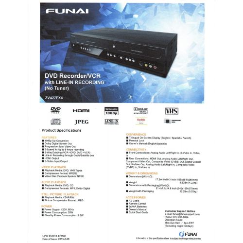  [아마존베스트]Funai Combination VCR and DVD Recorder (ZV427FX4)