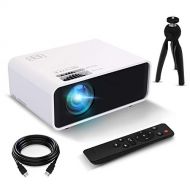 Mini Projector, Funcilit LED Video Projector[with Tripod],Supported 1080P HD Projector for Children Present, Video TV Movie, Party Game, Outdoor Entertainment with HDMI, VGA, USB,