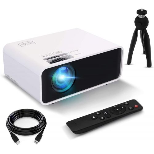  Mini Projector, Funcilit LED Video Projector[with Tripod],Supported 1080P HD Projector for Children Present, Video TV Movie, Party Game, Outdoor Entertainment with HDMI, VGA, USB,