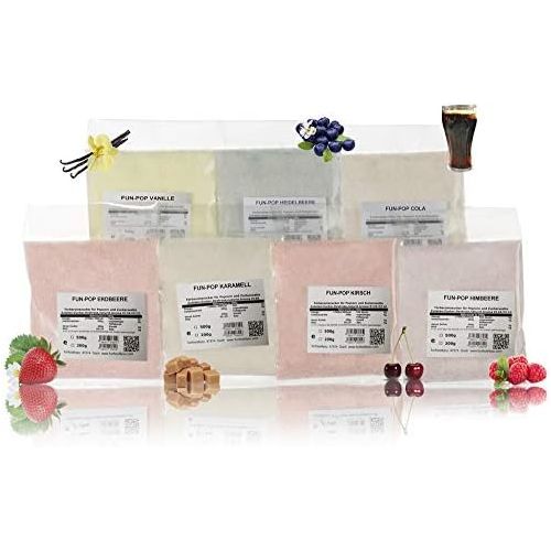  Funfood4you 4x 200g Zuckerwattezucker,Popcornzucker,bunter Zucker fuer Zuckerwatte