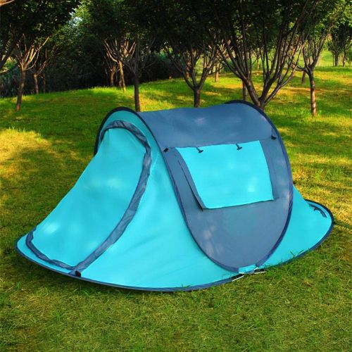  Funihut CampFeuer Tunnelzelt 2-4 Personen Pop Up Zelte, Outdoor Wasserdicht Automatische Grosse Familie Zelt Shelter Mit Tragetasche Fuer Sport Backpacking Picknick Wandern Reisen Strand