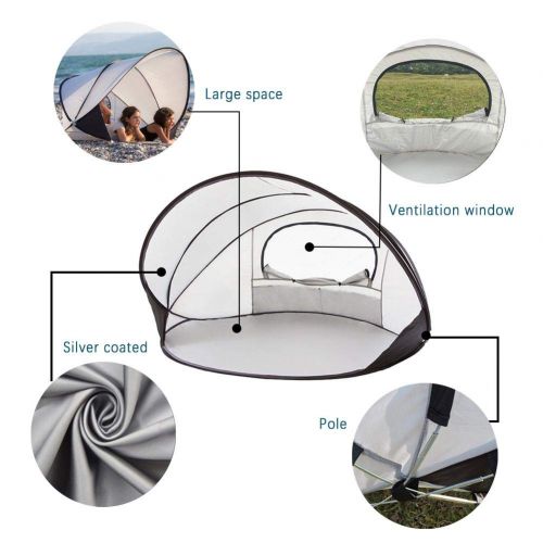  Funihut Tent waterproof automatic pop-up tent for multiple people foldable oversized UV resistant windproof breathable accessories for beach outdoor camping hiking fishing