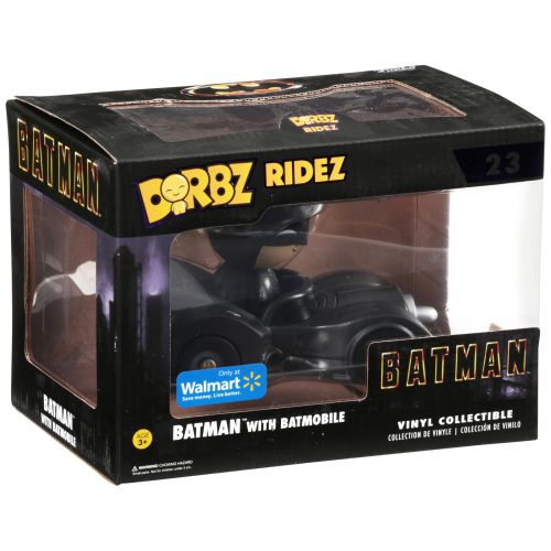 펀코 Funko Dorbz Ridez: DC Heroes, Batman with Batmobile Walmart Exclusive