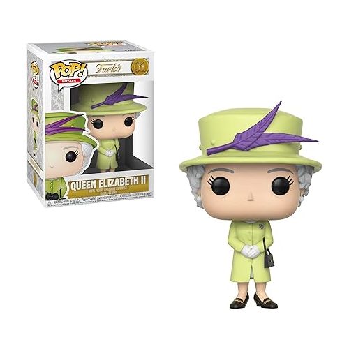 펀코 Funko Pop! Royals: Royals - Queen Elizabeth II Action Figures, Multicolor, Standard