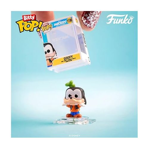 펀코 Funko Bitty Pop! Disney Mini Collectible Toys 4-Pack - Goofy, Chip, Minnie Mouse & Mystery Chase Figure (Styles may vary)