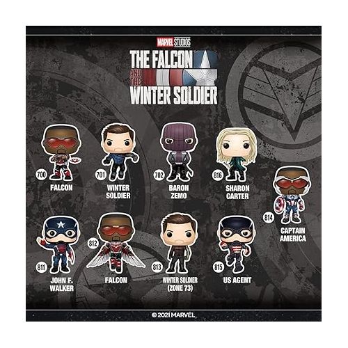 펀코 Funko POP Marvel: Falcon and The Winter Soldier - U.S. Agent, Multicolor, Standard