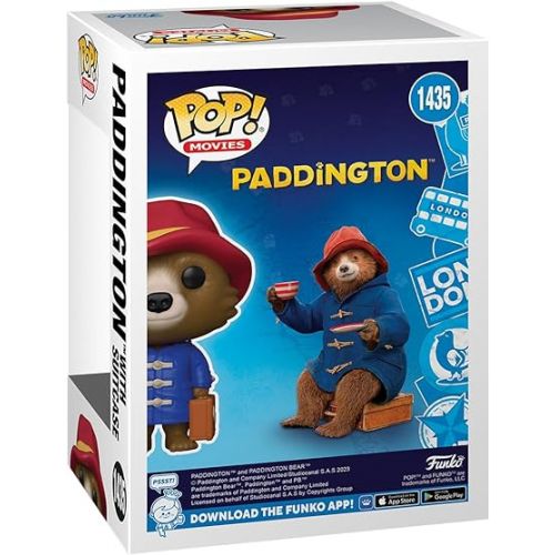 펀코 Funko Pop! Movies: Paddington - Paddington with Suitcase Flocked, Amazon Exclusive