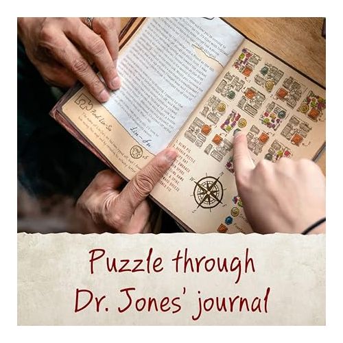 펀코 Funko Indiana Jones Cryptic Board Game: A Puzzles and Pathways Adventure For 1 or more Players