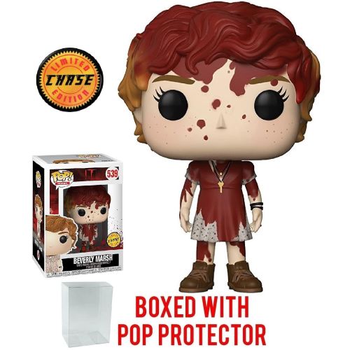 펀코 Funko Pop! Movies: Stephen Kings It - Bloody Beverly Marsh CHASE Variant Limited Edition Vinyl Figure (Bundled with Pop Box Protector Case)