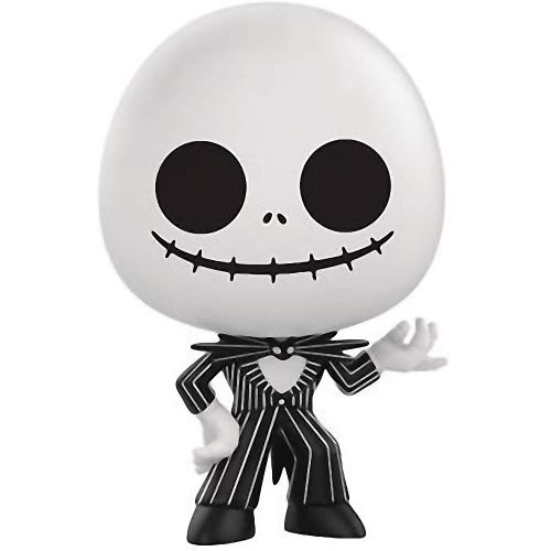 펀코 FunKo Funko Jack Skellington: The Nightmare Before Christmas x Mystery Minis Mini Vinyl Figure & 1 PET Plastic Graphical Protector Bundle [32850]