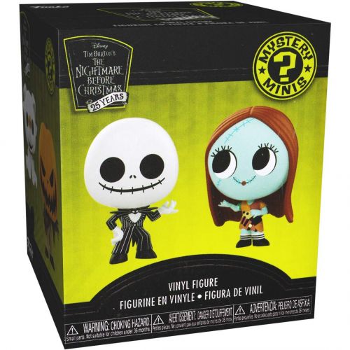 펀코 FunKo Funko Jack Skellington: The Nightmare Before Christmas x Mystery Minis Mini Vinyl Figure & 1 PET Plastic Graphical Protector Bundle [32850]